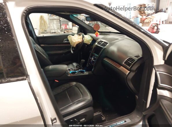 1FM5K8HT6HGA00242 2017 FORD EXPLORER White Vista interior delantera