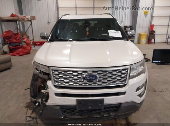 1FM5K8HT6HGA00242 2017 FORD EXPLORER White Vista del cuadro de instrumentos