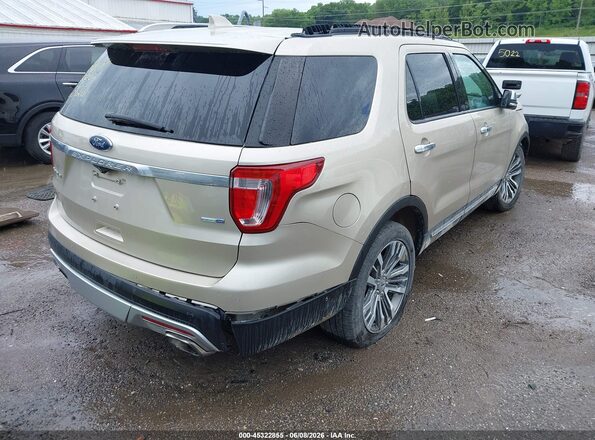 1FM5K8HT6HGA21091 2017 FORD EXPLORER Gold Rear right