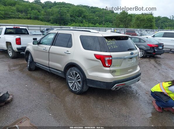 1FM5K8HT6HGA21091 2017 FORD EXPLORER Gold Rear left