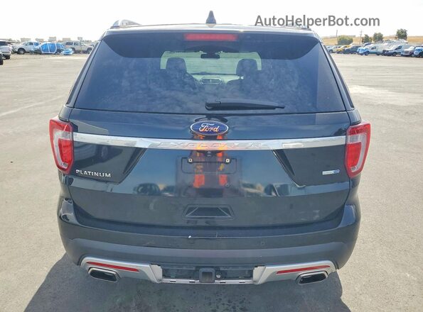 1FM5K8HT7HGD91403 2017 FORD EXPLORER Black Rear view