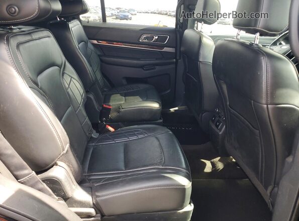 1FM5K8HT7HGD91403 2017 FORD EXPLORER Black Rear seats view