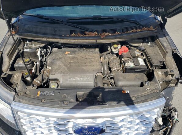 1FM5K8HT7HGD91403 2017 FORD EXPLORER Black Rear interior view