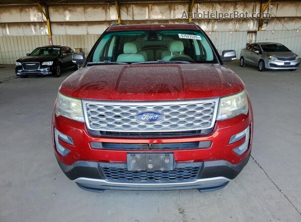 1FM5K8HT8HGA14630 2017 FORD EXPLORER Burgundy Vista frontal