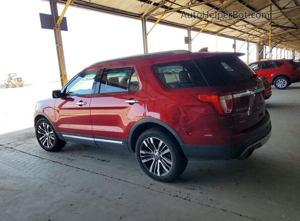 1FM5K8HT8HGA14630 2017 FORD EXPLORER Burgundy Trasero izquierdo