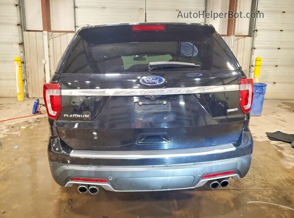 1FM5K8HT8JGB42484 2018 FORD EXPLORER Black Вид ззаду