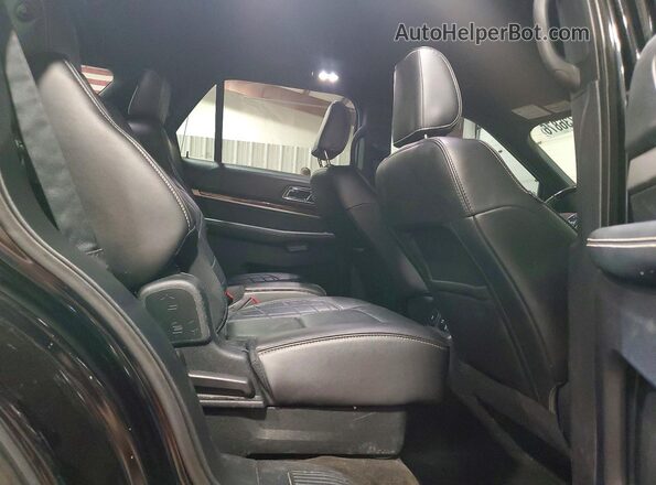 1FM5K8HT8JGB42484 2018 FORD EXPLORER Black Вид задньої частини салону