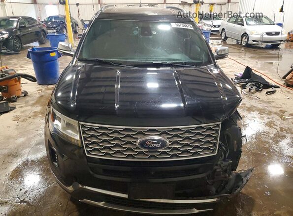 1FM5K8HT8JGB42484 2018 FORD EXPLORER Black Вид спереду