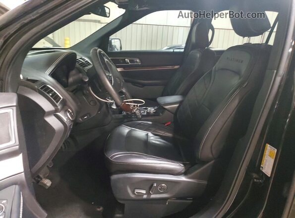1FM5K8HT8JGB42484 2018 FORD EXPLORER Black Вид салону спереду
