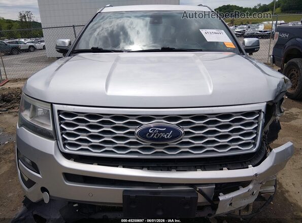 1FM5K8HT9HGA98215 2017 FORD EXPLORER Silver Вид щитка приладів