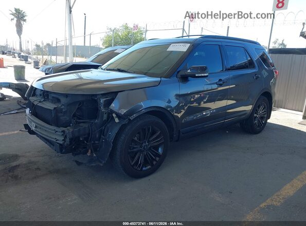 1FM5K8HTXGGD14040 2016 FORD EXPLORER Gray Առջևի ձախ երեք քառորդ տեսարան