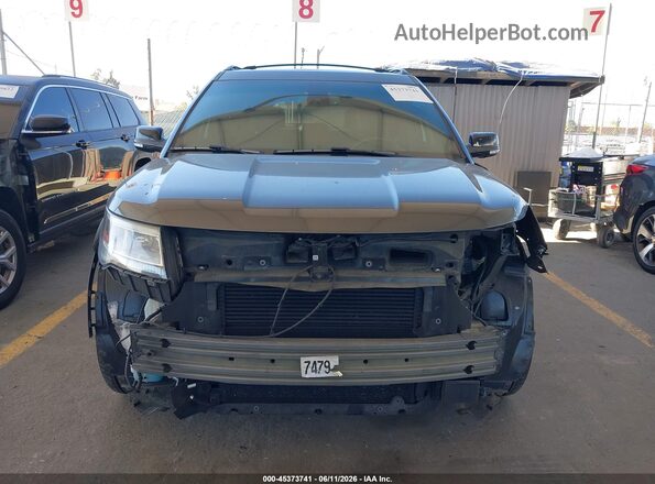 1FM5K8HTXGGD14040 2016 FORD EXPLORER Gray Սալոնի հետևի տեսք