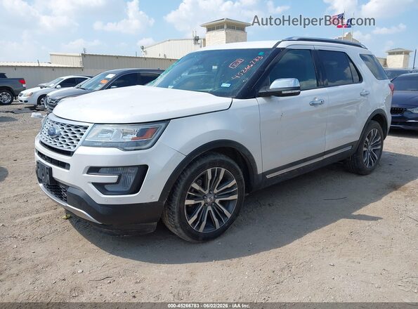 1FM5K8HTXHGA15715 2017 FORD EXPLORER Белый Передняя левая четверть