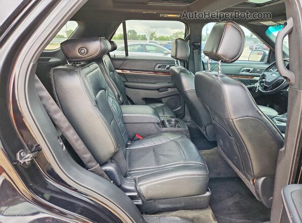 1FM5K8HTXHGC04901 2017 FORD EXPLORER Black Widok wnętrza z tyłu