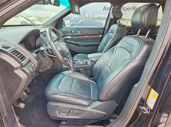 1FM5K8HTXHGC04901 2017 FORD EXPLORER Black Widok wnętrza z przodu