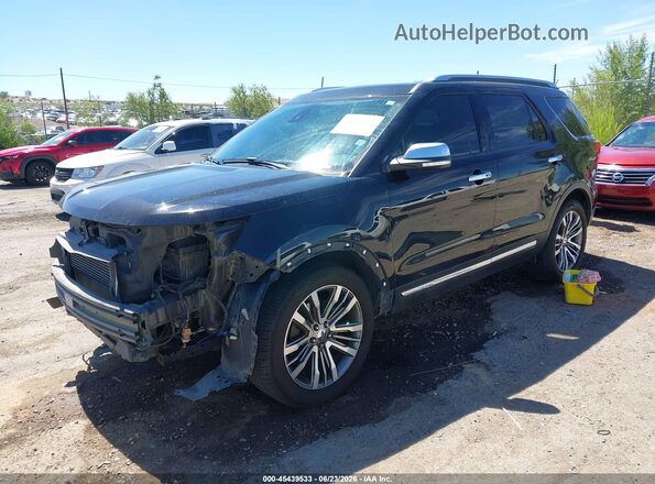 1FM5K8HTXHGD20499 2017 FORD EXPLORER Черный Передняя левая четверть