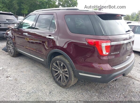1FM5K8HTXJGB76555 2018 FORD EXPLORER Burgundy Tył lewy