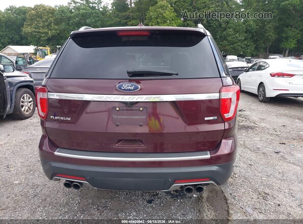 1FM5K8HTXJGB76555 2018 FORD EXPLORER Burgundy 