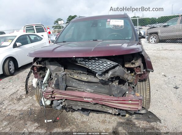 1FM5K8HTXJGB76555 2018 FORD EXPLORER Burgundy Widok wnętrza z tyłu