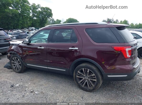 1FM5K8HTXJGB76555 2018 FORD EXPLORER Burgundy 