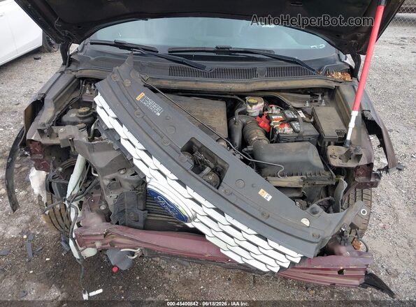 1FM5K8HTXJGB76555 2018 FORD EXPLORER Burgundy Widok z tyłu
