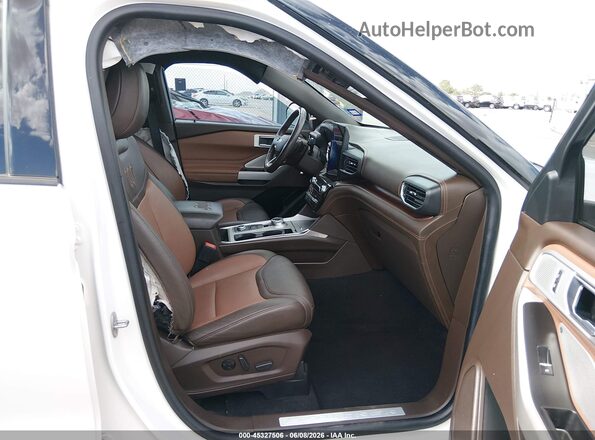 1FM5K8LC7MGC28333 2021 FORD EXPLORER White Вид салону спереду