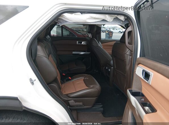 1FM5K8LC7MGC28333 2021 FORD EXPLORER White Вид наклейки з VIN-кодом