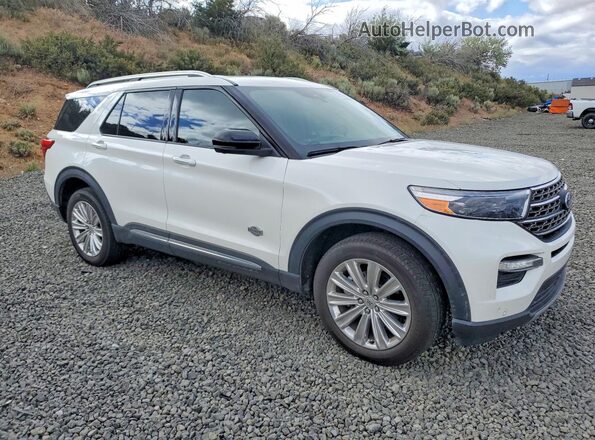 1FM5K8LC8NGC04513 2022 FORD EXPLORER Белый Передняя правая четверть