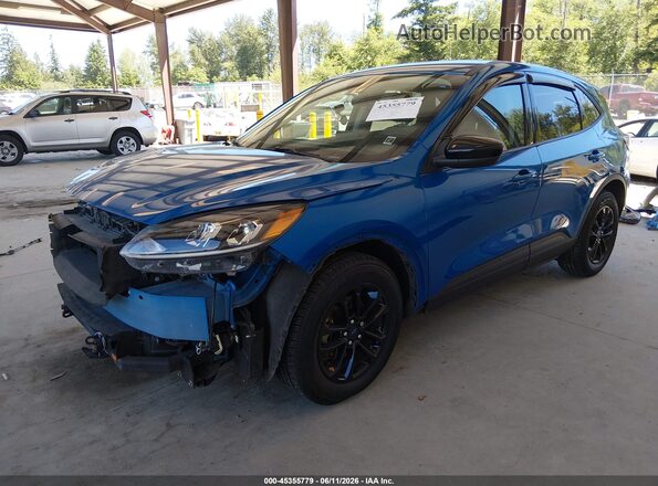 1FMCU0BZ5LUB20768 2020 FORD ESCAPE Blue წინა მარცხენა ხედი სამი მეოთხედიდან