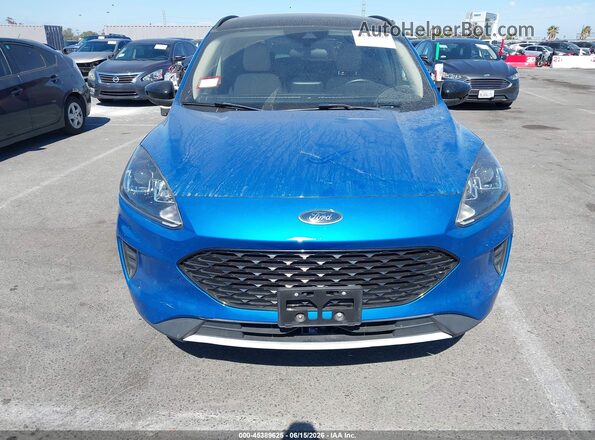 1FMCU0BZ7LUB44702 2020 FORD ESCAPE Blue Rear interior view