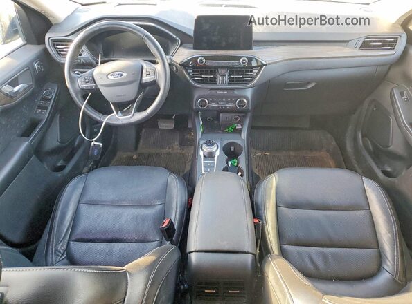 1FMCU0DZ0LUC08799 2020 FORD ESCAPE Blue Вид панелі приладів