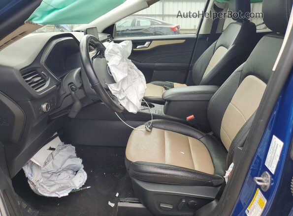 1FMCU0DZ4NUA93465 2022 FORD ESCAPE Blue Vista interior delantera