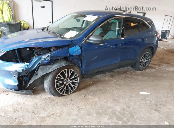 1FMCU0EZXNUB04953 2022 FORD ESCAPE PHEV Blue Vista frontal
