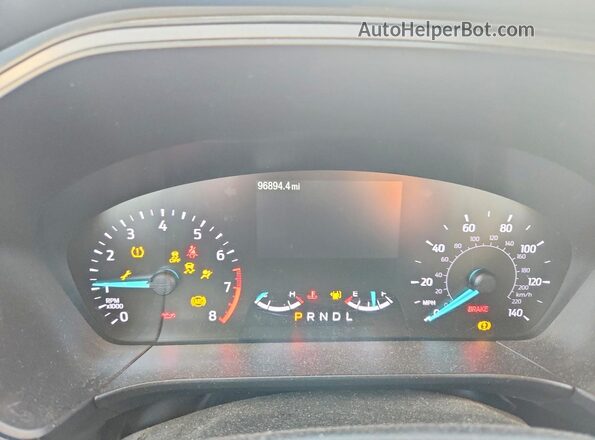 1FMCU0F61LUC13528 2020 FORD ESCAPE Blue Instrument cluster view