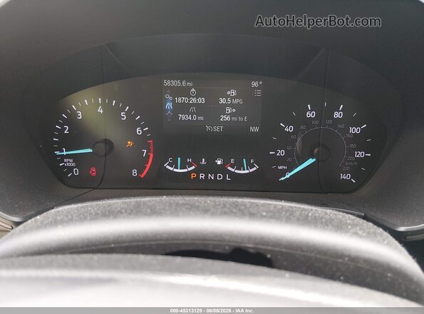 1FMCU0F63MUA75721 2021 FORD ESCAPE Gray Հետևի նստատեղերի տեսք