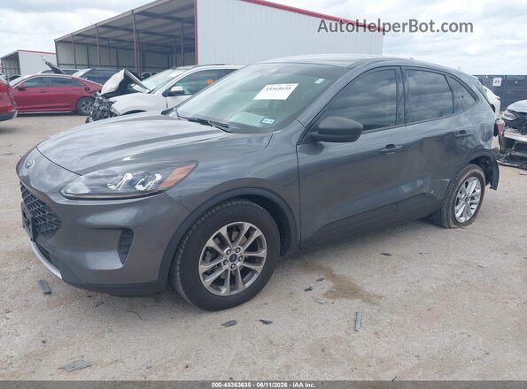 1FMCU0F64NUB15385 2022 FORD ESCAPE Gray Առջևի ձախ երեք քառորդ տեսարան