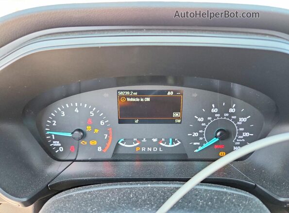 1FMCU0F65NUB57256 2022 FORD ESCAPE White Instrument cluster view