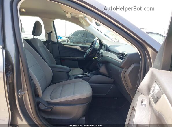1FMCU0F68MUA06166 2021 FORD ESCAPE Gray Widok wnętrza z przodu