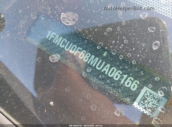 1FMCU0F68MUA06166 2021 FORD ESCAPE Gray Widok komory silnika