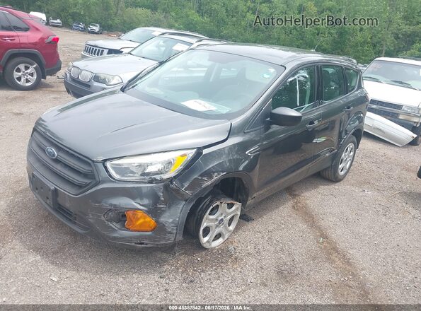 1FMCU0F70HUA47650 2017 FORD ESCAPE Gray Przód lewy