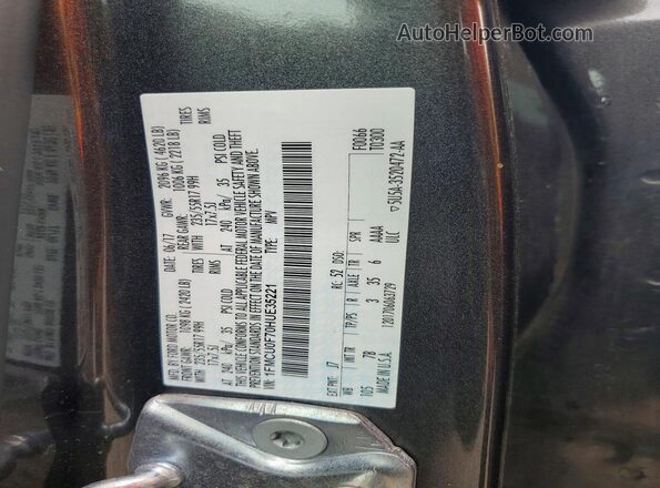 1FMCU0F70HUE35221 2017 FORD ESCAPE Gray Вид підкапотного простору
