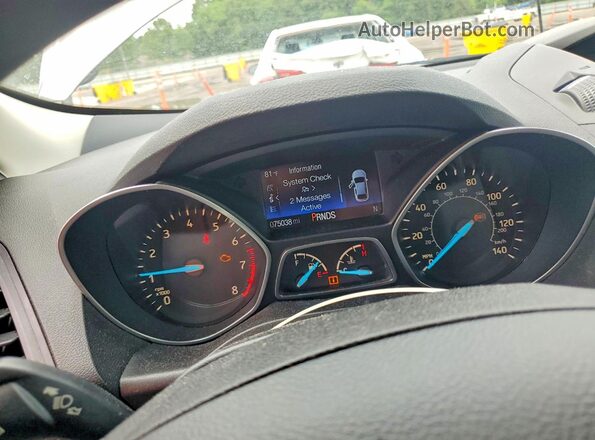 1FMCU0F70HUE35221 2017 FORD ESCAPE Gray Вид щитка приладів
