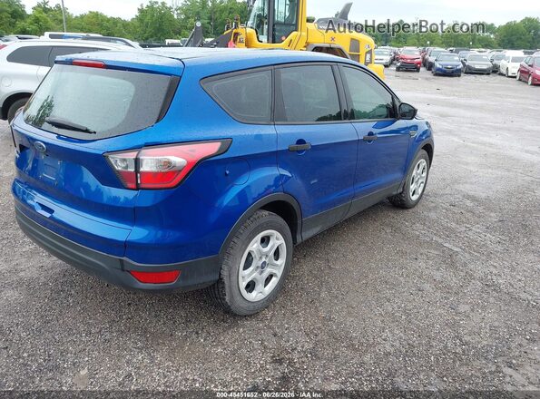 1FMCU0F71HUD17484 2017 FORD ESCAPE Blue Tył prawy