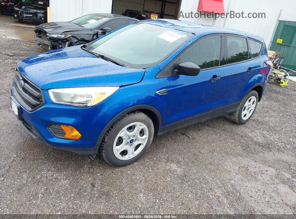 1FMCU0F71HUD17484 2017 FORD ESCAPE Blue Przód lewy