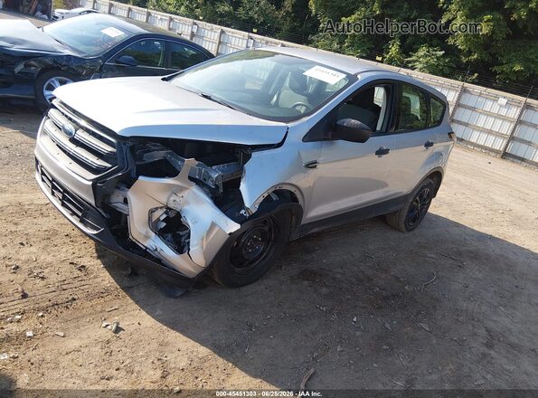 1FMCU0F71JUC54893 2018 FORD ESCAPE Silver წინა მარცხენა ხედი სამი მეოთხედიდან