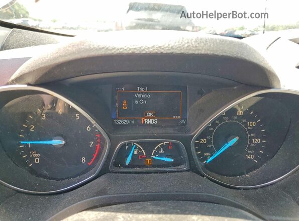 1FMCU0F71KUC19272 2019 FORD ESCAPE Gray Вид щитка приладів