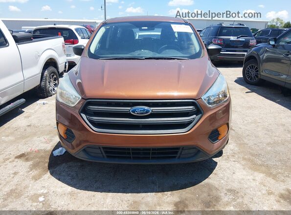 1FMCU0F72HUB52335 2017 FORD ESCAPE Brown Вид щитка приладів