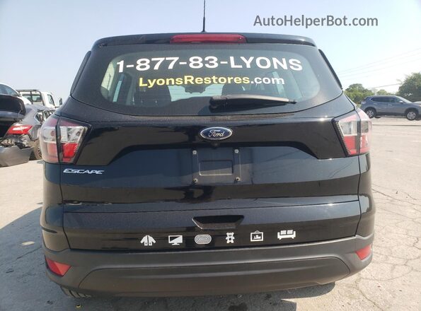 1FMCU0F72HUE12667 2017 FORD ESCAPE Black უკანა ხედი
