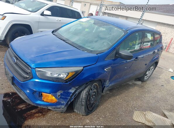 1FMCU0F72JUB55533 2018 FORD ESCAPE Синий Передняя левая четверть