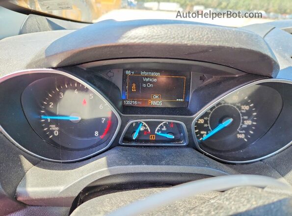 1FMCU0F72KUB53699 2019 FORD ESCAPE Charcoal Widok zestawu wskaźników
